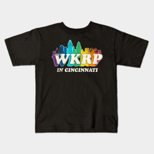 WKRP in Cincinatti Vintage Rainbow Kids T-Shirt